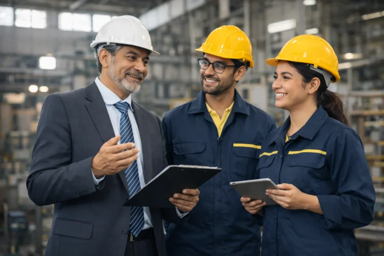 Industrial manufacturing team at HYDNT Enterprises